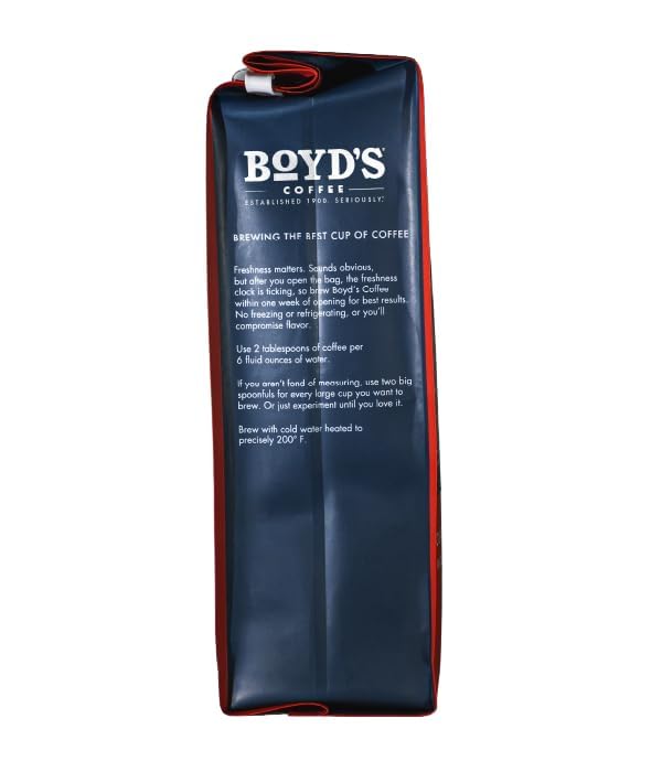 Boyd's French No. 6 Coffee - Ground Dark Roast - 12 Ounce (Pack of 6)