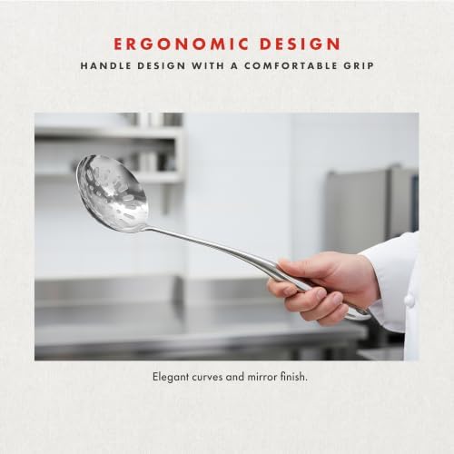 Emeril Lagasse 10-Piece Stainless Steel Utensil Set – Premium 304 Mirror Finish Cooking Tools with Hanging Loops – Heat Resistant
