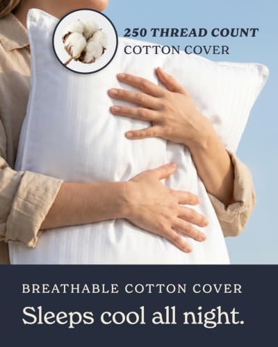 Beckham Hotel Collection Bed Pillows King Size Set of 2 | Down Alternative Pillow for Back, Stomach or Side Sleepers