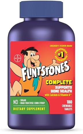 Flintstones Vitamins Chewable Kids Vitamins, Complete Multivitamin for Kids and Toddlers with Iron, Calcium, Vitamin C, Vitamin D & more