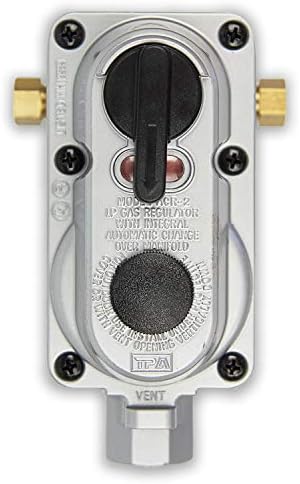 Flame King (ACR-2) Without Pigtails 2-Stage Auto Changeover LP Propane Gas Regulator For RVs, Vans, Trailers