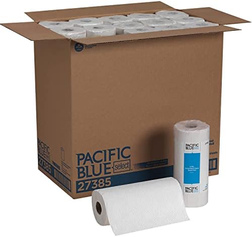 Pacific Blue Select Kitchen Paper Towel, 2-Ply, 8 4/5 x 11 in, 30 ct | 2-Ply Perforated Roll