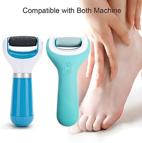 5 Pack Blue Extra Coarse Replacement Refill Roller Compatible with Amope Pedi Refills Electronic Foot File