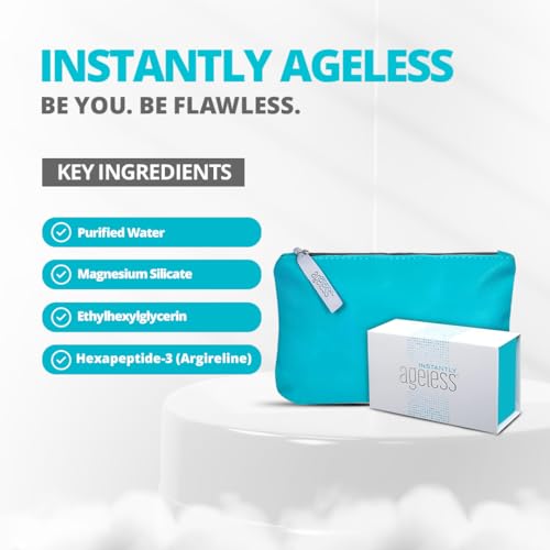 Instantly Ageless Facelift in a Box 25 Vials + Free Makeup Bag