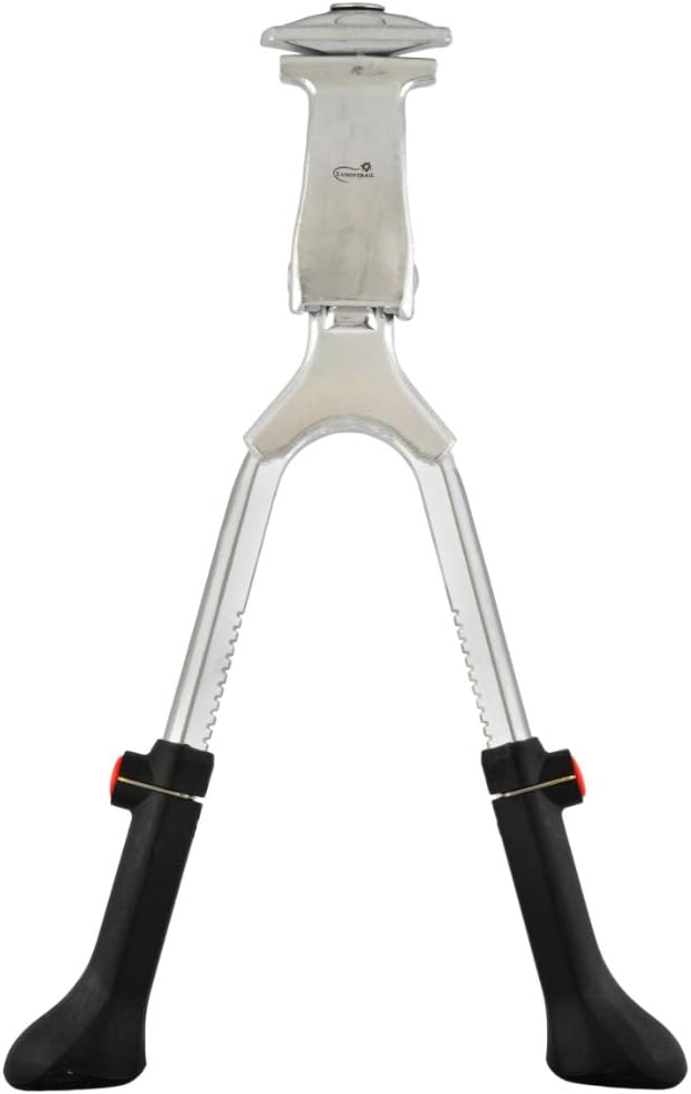 Lumintrail Center Mount Bike Double Leg Kickstand - Adjustable Height Kick Stands for 24, 26, 27.5, 29 Inch Adult Bicycles - Perfect for Cruiser, Road and Hybrids