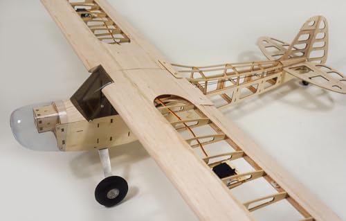 Viloga RC Balsa Airplane Kit Piper Cub J3, Laser Cut 46" Wooden Model Airplanes Kits to Build for Adults