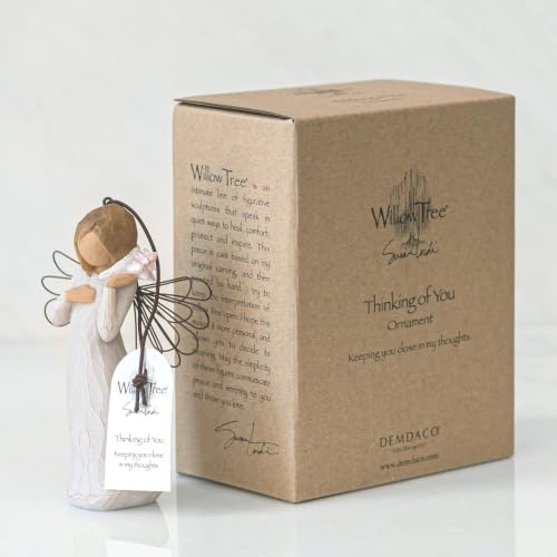 Willow Tree Lots of Love Ornament, Sculpted Hand-Painted Figure | Celebrating Friendship and Sentiment, Cast from a Susan Lordi Original Carving, Cast Resin Keepsake, Ready to Hang