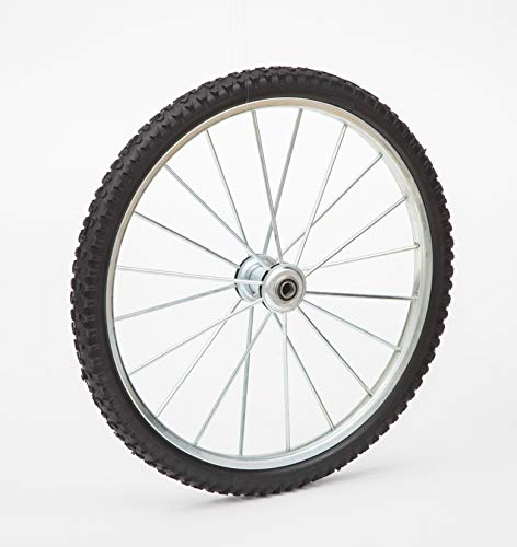 Lapp Wagons 20" to 26" Flat Free Heavy Duty Metal Spoke Wheels | 4" Hub, 3/4" Axle Bearing | For Utility Carts | 24" x 1.95" Tire