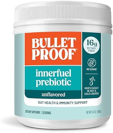 Bulletproof Innerfuel Prebiotic Fiber Powder, Unflavored, 13.4 oz