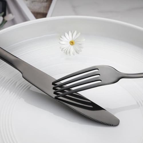 VANDBAO Rainbow Flatware Cutlery Silverware Set 20 Pieces, Stainless Steel Colorful Utensils, Tableware Set Service for 4, Include Knife/Fork/Spoon
