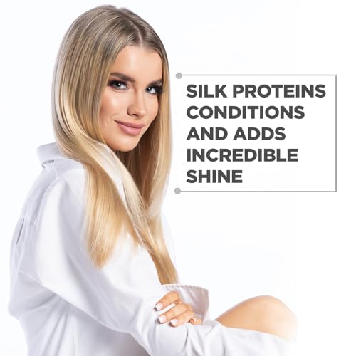 BioSilk Silk Therapy Duo Set, Shampoo & Conditioner for Gentle Cleansing, Moisturizing & Shiny Hair, Smooth, Replenished Hair, Sulfate-Free, Paraben-Free, Cruelty-Free, 12 Oz Each (Pack of 2)