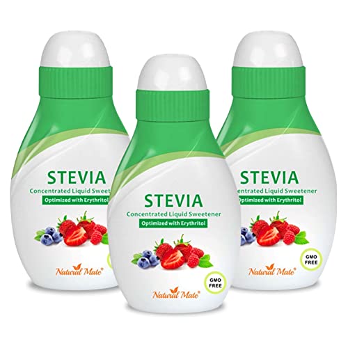 Stevia Concentrated Liquid Sweetener (Optimized with Erythritol) 1.33 FL OZ (37 mL) – 2 Pack