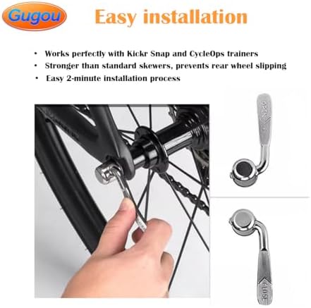Replacement Skewer – Quick Release Rear Wheel Axel Skewer for Road Mountain Bike Trainer – Indoor and Stationary Bicycle Training Replacement