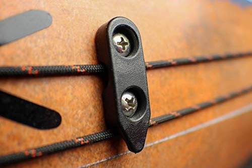 YakAttack LeverLoc Anchor Trolley Kit - Easy Install - Made in USA | Kayak Anchor System with Stealth Pulleys & PadHooks | Includes Reflective 35'