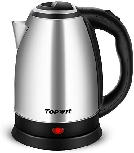 TOPWIT 2.0L Glass Electric Kettle, Hot Water Boiler, BPA-Free