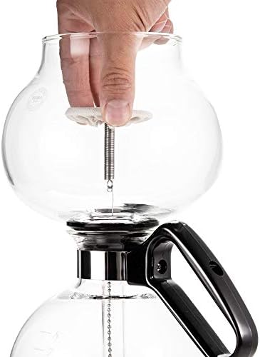 Yama Glass 5-Cup Stovetop Siphon Coffee Maker, 15 Oz Vacuum Brew, Heat-Resistant Borosilicate Glass