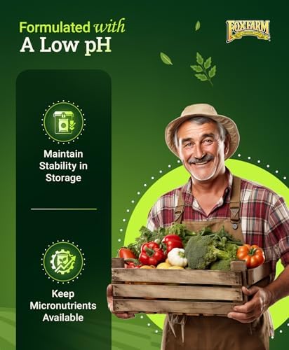 FoxFarm Grow Big Liquid Plant Food - 6-4-4 House Plant Fertilizer for Lush Vegetative Growth, Fast Nutrient Uptake for Roses, Tomatoes & Veggies - Quart Size Concentrate