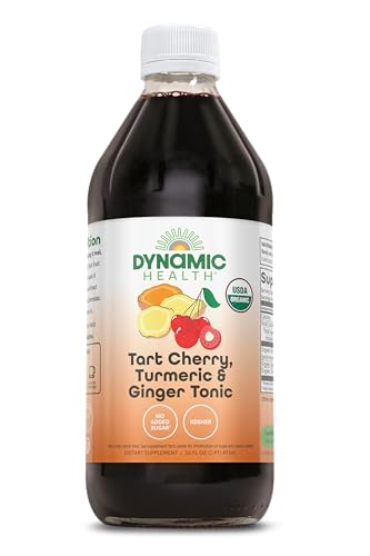 Dynamic Health Organic Tart Cherry Juice Tonic with Turmeric, 16 fl oz