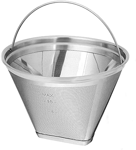 Stainless Steel Reusable Coffee Filters Basket 8 12 Cup Sturdy Permanent Coffee Filter fit for Mr. Coffee Black,Decker Coffee Makers 8 12 cups
