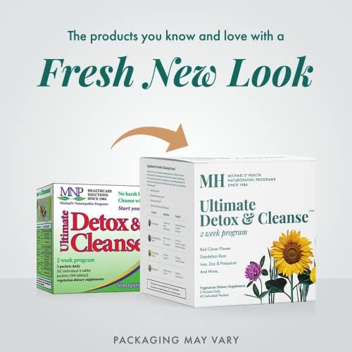 MICHAEL'S Health Naturopathic Programs Ultimate Detox & Cleanse 2 Week Program - 42 Individual Packets - Kosher - 14 Servings