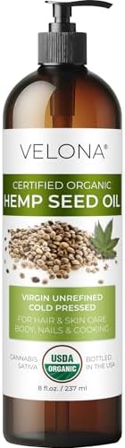 velona USDA Organic Pumpkin Seed Oil - 8 fl oz, Cold Pressed, with Pump