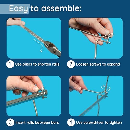 Blue Summit Supplies Hanging File Bars, Letter Size, Steel, Set of 2