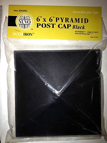 Nuvo Iron Pyramid Post Cap, 5 1/2" x 5 1/2"