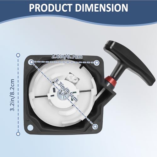 Podoy 63022 Pull Start Starter Recoil & 300430 Power Head for Earth Auger | Compatible with Earthquake E43 E43CE E43WC MD43