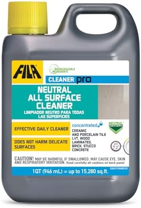 FILA Surface Care Solutions, CLEANER PRO, Neutral All Purpose Cleaner, Highly Concentrated - Up to 40 Washes, 1 QT