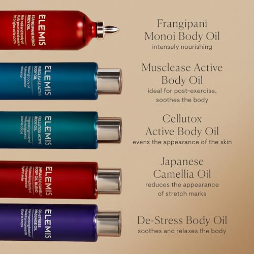 ELEMIS Cellutox Active Body Oil Fast-Absorbing Body Massage Oil | with Essential Oils, Deeply Nourishing & Moisturizing Skin Oil