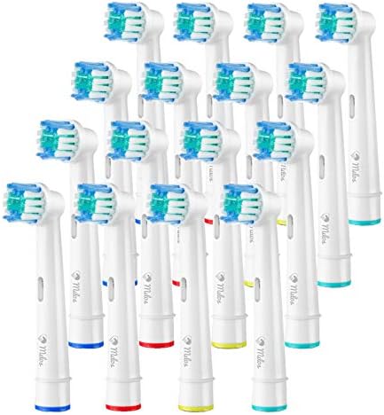 Toothbrush Head Compatible with Oral B - 16 Pack Milos Replacement Electric Toothbrush Heads Deep and Precise Cleaning Brush Heads Toothbrush Heads