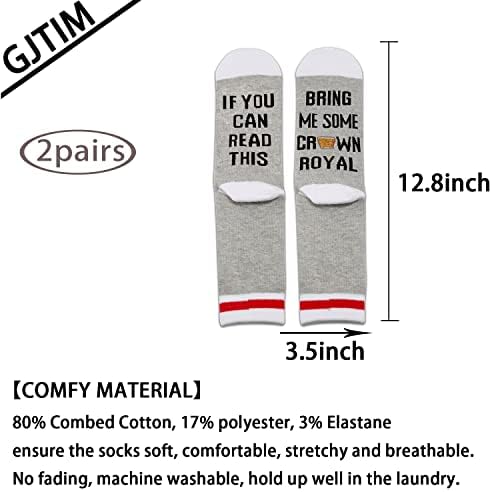 GJTIM 2 PAIRS Whiskey Gift Whiskey Lover Drinker Whiskey Lover Socks