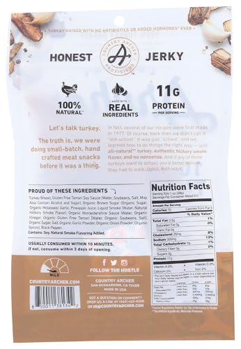 Archer Hickory Smoke Turkey Jerky, 2.5 OZ