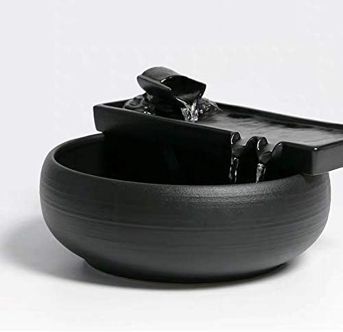 Ceramic Tabletop Fountain for Indoor and Outdoor Table Desk Office Patio (Ceramic Fountain)