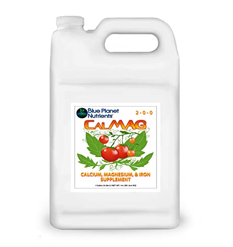 CalMag + Iron Plant Supplement (32 oz) Quart | Concentrated Calcium Magnesium Iron for All Plants & Gardens | Makes Up to 315 Gallons | Prevents & Corrects Blossom End Rot | Blue Planet Nutrients