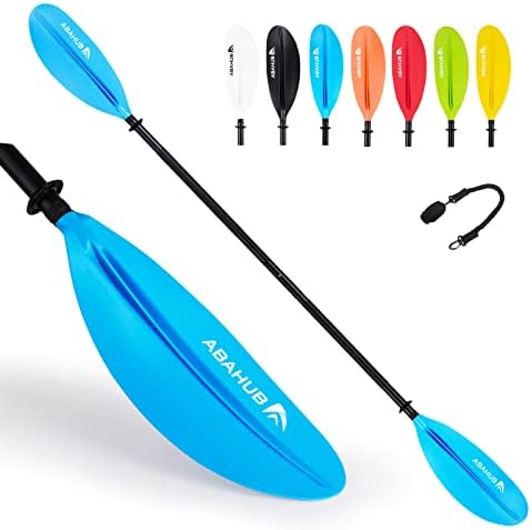 Abahub Kayak Paddle with Free Leash 220-240cm Kayaking Oars