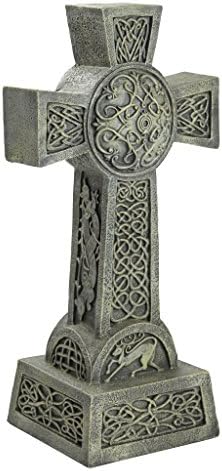 Design Toscano DB25692 Donegal Celtic High Irish Cross Memorial Statue, Single