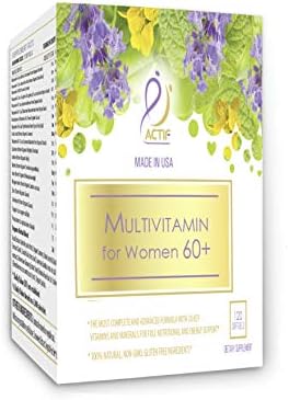 ACTIF Multivitamin for Women Age 60+ with 30 Organic Vitamins and Organic Herbs, Non-GMO, Made in USA, 2-Month Supply