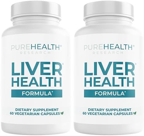 PUREHEALTH RESEARCH Liver Health – Liver Cleanse Detox & Repair Supplement