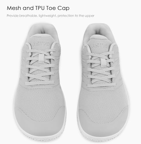 ASITVO Wide Men's Barefoot Zero Drop Sole Minimalist Sneakers Walking Shoes | Width Toe Box Cross Trainer Gym TPU Toe No-Sew Upper Grounding
