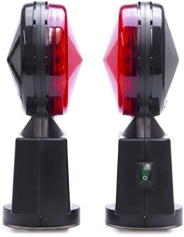 Master Tailgaters Wireless Trailer Tow Lights | Multi Functional Signal Lights | Sturdy Magnetic Mount | 65 Feet Range | 4 Pin Flat Connection