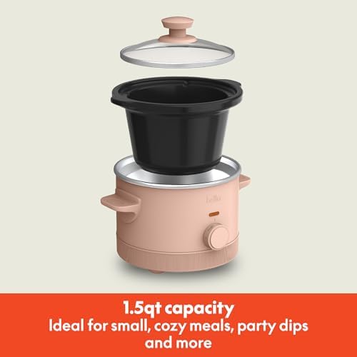 bella 1.5qt Manual Slow Cooker with 3 Heat Settings, Blossom