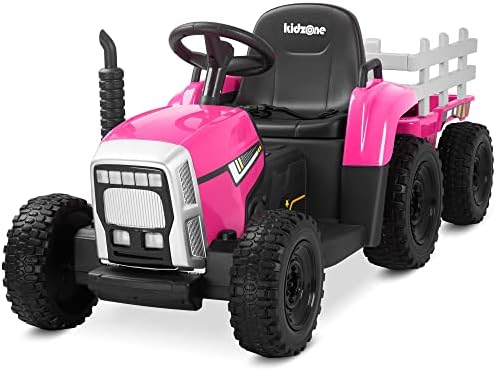 Kidzone 12V 7Ah Premium Electric Tractor Ride On Toy, Green