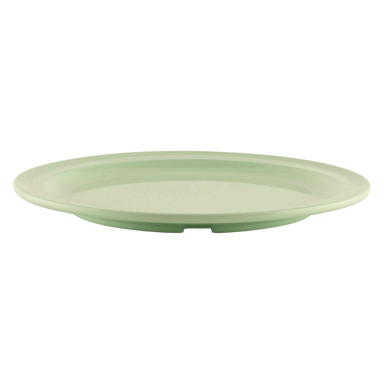GET 9" Green Supermel Round Dinner Melamine Plate (Set of 12) | Dishwasher safe, Shatterproof, Restaurant service, Great for Entrees, Salads