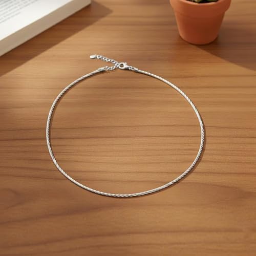 Shop LC Chain Necklace in Rhodium Over Sterling Silver 18.6 Grams 17 Inches