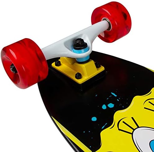 Kryptonics Spongebob 36" Longboard Skateboard – Durable Maple Deck, Smooth PU Wheels, Great for Kids, Teens & Beginners.
