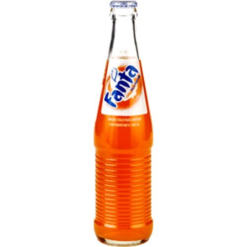 Mexican Fanta Orange Glass Bottle, 12 fl oz, 24 Pack