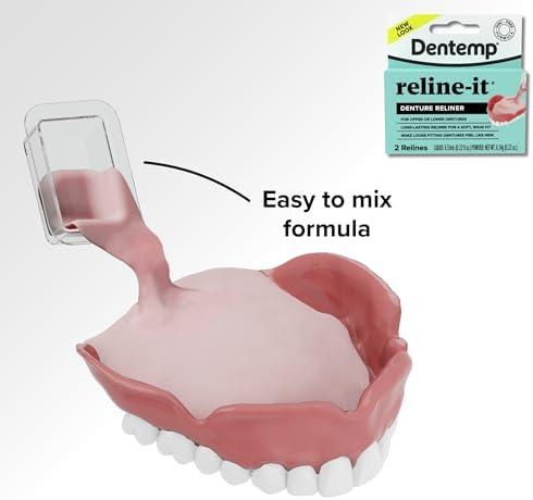 Dentemp Repair-it Denture Repair Kit & Reline-it Denture Reliner - Denture Kit (Multi-Pack) - Refit and Tighten Dentures for Both Upper & Lower