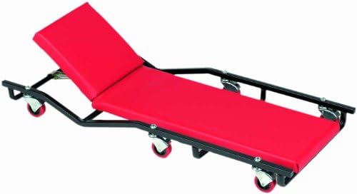 USA Made - Professional 40" Adjustable Headrest Creeper with Patented V Drop Frame (MTLV6ADJ) - by Whiteside Manufacturing