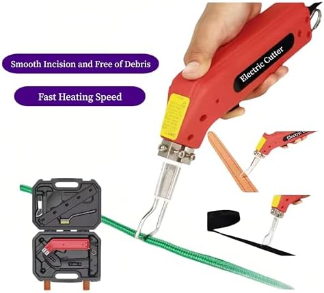 Handheld Electric Hot Knife Cutter and Heat Sealer Rope Healing Professional Hot Cutting Knife Fabric Cloth Cutter